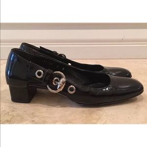 GUCCI Patent Leather Low Heel Horse Bit Pump Woman’s Sz 6B Made in Italy Nice!
